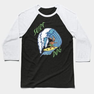 Surf Dog-summer Baseball T-Shirt